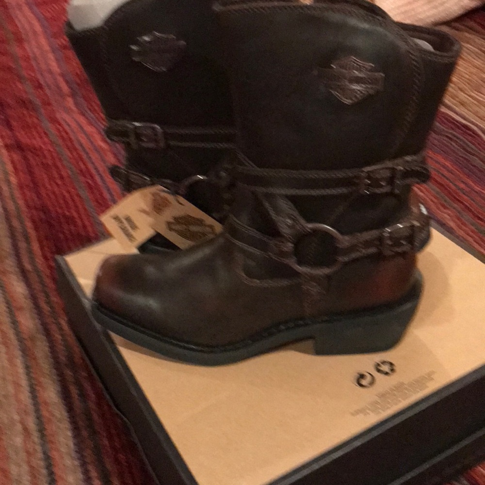 Harley Davison brand new boots in the box!